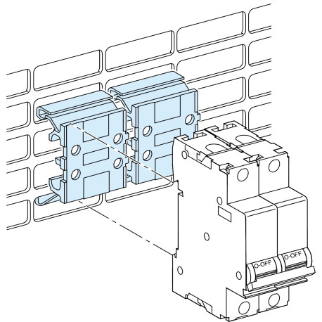 Lot de 5 réhausses Pratic pour rail et platine perforée PrismaSeT G Active Schneider Electric - A clipser