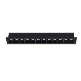 Spot encastré basse luminance Dots Indigo - L.342mm - 20W - 3000K - Dimmable - Noir mat