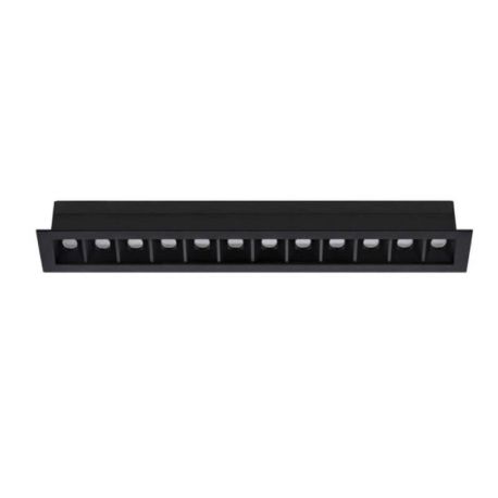 Spot encastré basse luminance Dots Indigo - L.342mm - 20W - 3000K - Dimmable - Noir mat