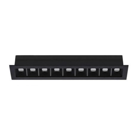 Spot encastré basse luminance Dots Indigo - L.262mm - 16W - 3000K - Dimmable - Noir mat