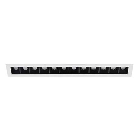 Spot encastré basse luminance Dots Indigo - L.342mm - 20W - 3000K - Dimmable DALI - Blanc mat