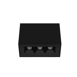 Plafonnier LED fixe Dots C Indigo - L.108mm - 6W - 3000K - Dimmable - Noir mat