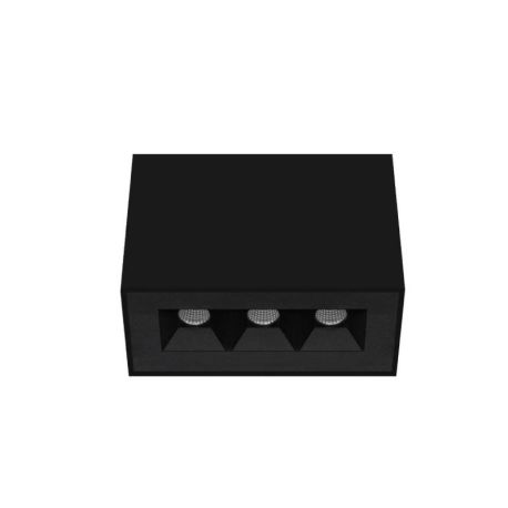 Plafonnier LED fixe Dots C Indigo - L.108mm - 6W - 3000K - Dimmable - Noir mat