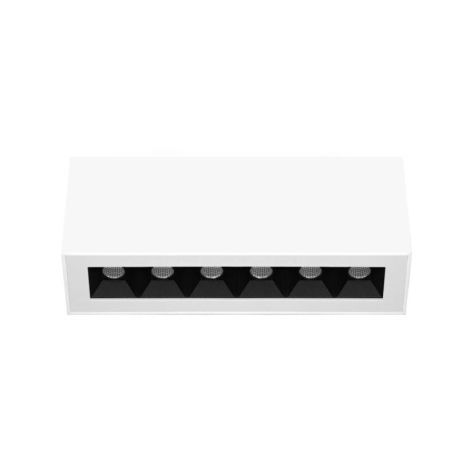 Plafonnier LED fixe Dots C Indigo - L.188mm - 12W - 3000K - Dimmable - Blanc mat