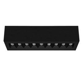 Plafonnier LED fixe Dots C Indigo - L.268mm - 16W - 3000K - Dimmable - Noir mat