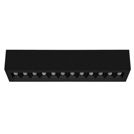 Plafonnier LED fixe Dots C Indigo - L.348mm - 20W - 3000K - Dimmable - Noir mat