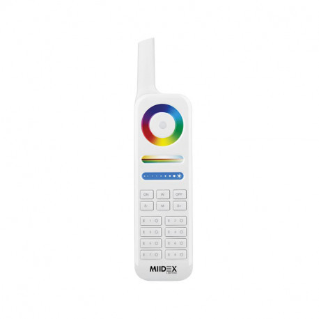 Télécommande RF Miidex - 8 zones - RGB+W - Pour projecteur piscine PAR56 (6107)