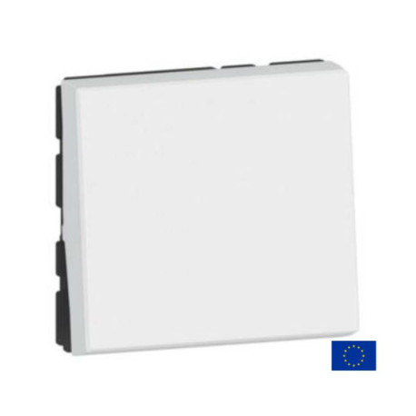 Interrupteur va-et-vient Mosaic Easyled - EU - 10 AX - 250 V - 2 modules - Blanc