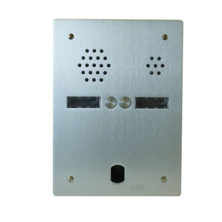 Platine de rue 2 rangées 2 boutons Urmet - Système 2Voice - Aluminium