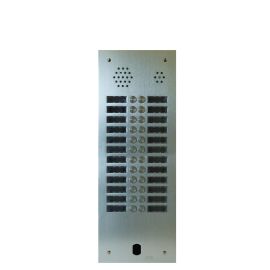 Platine de rue 2 rangées 24 boutons Urmet - Système 2Voice - Aluminium