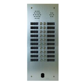 Platine de rue 2 rangées 20 boutons Urmet - Système 2Voice - Aluminium