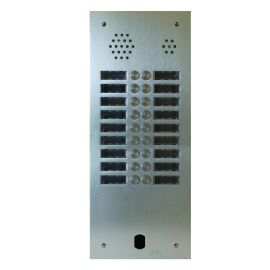 Platine de rue 2 rangées 18 boutons Urmet - Système 2Voice - Aluminium