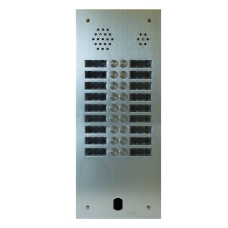 Platine de rue 2 rangées 18 boutons Urmet - Système 2Voice - Aluminium