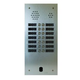 Platine de rue 2 rangées 14 boutons Urmet - Système 2Voice - Aluminium