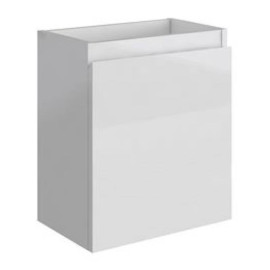 Meuble lave-mains Vigo Aquarine - 1 porte - Blanc Brillant
