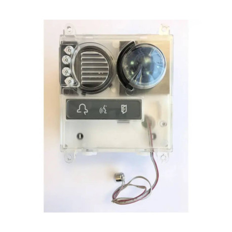 Module audio/video 2voice Urmet - Pour plaque à touche d'appel - aluminium