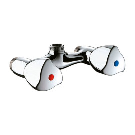 Mélangeur de douche Delabie - M1/2" - Entraxe 110mm - Avec croisillons Delta - Laiton chromé