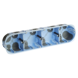 Boîte d'encastrement XL AIR'métic - 4 postes - entraxe 71 mm - profondeur 40 mm