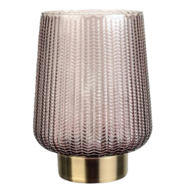 Lampe à poser Fancy Glamour Pauleen - E27 - 2700K - 40Lm - Taupe/Laiton