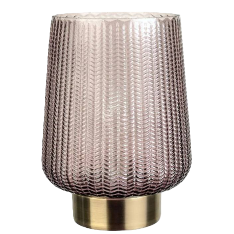 Lampe à poser Fancy Glamour Pauleen - E27 - 2700K - 40Lm - Taupe/Laiton