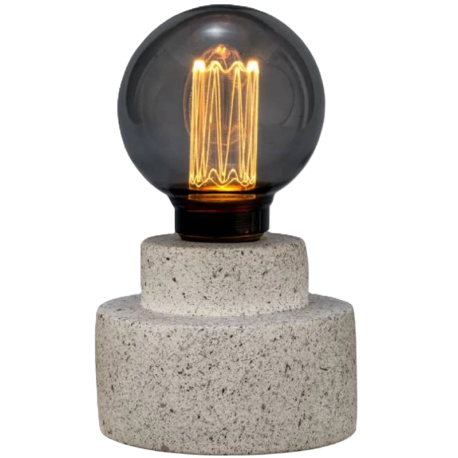 Lampe à poser Noble Flare Pauleen - E27 - 2500K - 3Lm - Grise