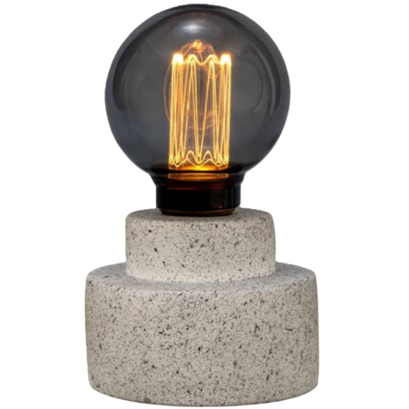 Lampe à poser Noble Flare Pauleen - E27 - 2500K - 3Lm - Grise