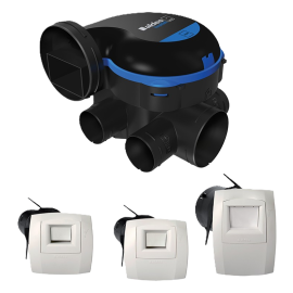 Kit VMC EasyHome Hygro Premium MW - Simple flux Hygro - 276 m³/h - 31 dB - Avec 3 bouches BAHIA Curve Electriques - 11033034