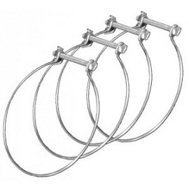 Collier de serrage monofil en acier zingué COF100 - Diamètre 100mm - Vendu par 4