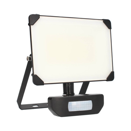 Projecteur LED mural KREON R Arlux - Avec détecteur IR - IP65 - 50W - 4000K - Noir