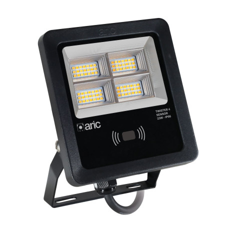 Projecteur extérieur LED TWISTER 4 Sensor Aric - 23W - 3CCT 2200/3000/4000K - Noir
