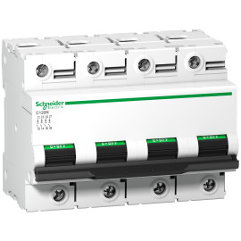 Disjoncteur Acti9 C120N Schneider Electric - 4P - 100A - Courbe C