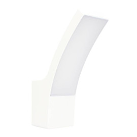 Applique LED murale Curve R Arlux - 10W - 3000K - Blanc