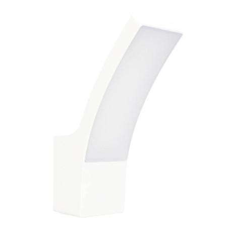 Applique LED murale Curve R Arlux - 10W - 3000K - Blanc