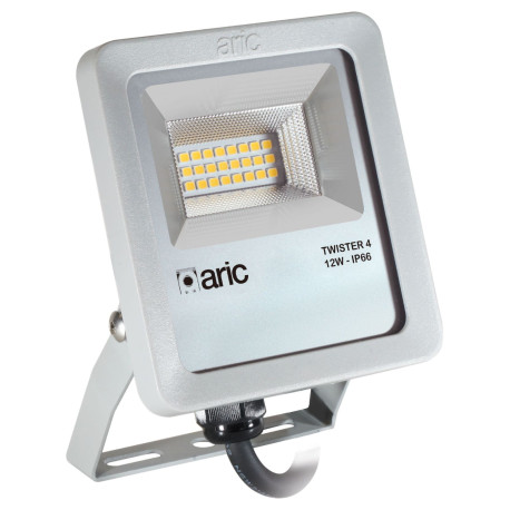 Projecteur extérieur LED TWISTER 4 Aric - 12W - 3000K - Gris