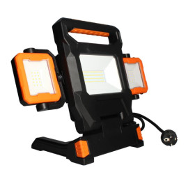Projecteur de chantier Série Z Arlux - 40W et 2x5W - IP54 - Anthracite/Orange