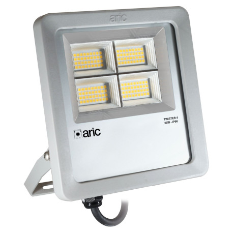 Projecteur extérieur LED TWISTER 4 Aric - 38W - 4000K - Gris