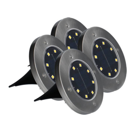 Lot de 4 spots solaires CIELO Arlux - 25Lm - 3000K - 8h