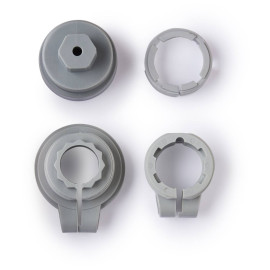 Kit 4 adaptateurs TRV 1.0 Delta Dore - Pour tête thermostatique intelligente
