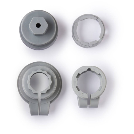 Kit 4 adaptateurs TRV 1.0 Delta Dore - Pour tête thermostatique intelligente