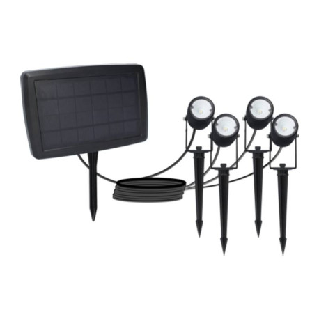 Lot de 4 spots solaires EKLIPS 2 Arlux - 320Lm - 4000K - 8h