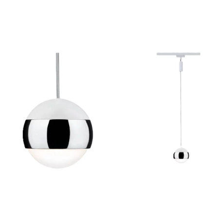 Suspension URail Capsule II Paulmann - 6W - 2700K - Dimmable - Blanc/ chromé