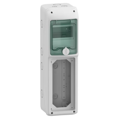 Coffret étanche pour prises Block Mureva Schneider Electric - 1 rangée - 5 modules - 1 ouverture