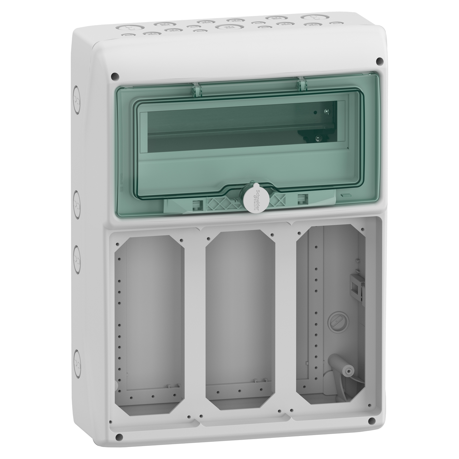 [13162M - SCHNEIDER] - Coffret Mureva étanche - 13 modules 3 ouvertures