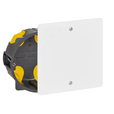 Boîte d'encastrement pour dérivation Eco Batibox Legrand - Avec couvercle - 1 poste Ø85mm - Prof. 40mm