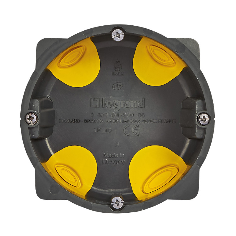Boîte D'encastrement Legrand 349564 – Universelle 3 Modules, Profondeur 43mm