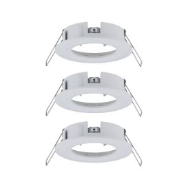 Lot de 3 spots fixes Choose Paulmann - 3x10W max - 230V - Ø78mm - Blanc dépoli - Dimmable