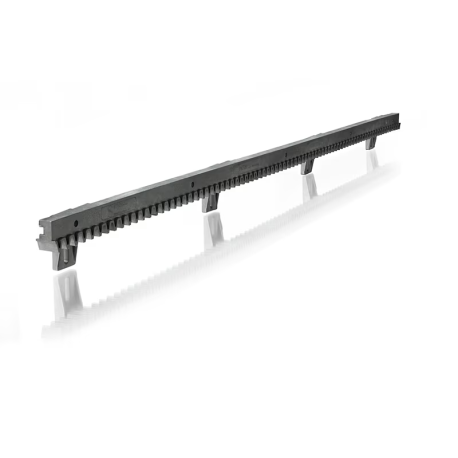 Crémaillère - 1 x 1m - Nylon - Barre d'acier renforcée - Fixation basse pour moteur de portail coulissant Elixo 500