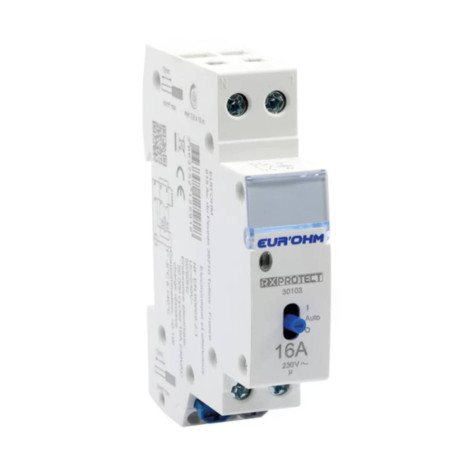Contacteur électronique jour/nuit 16A RxProtect Eur'Ohm - 1P+N - 1NO