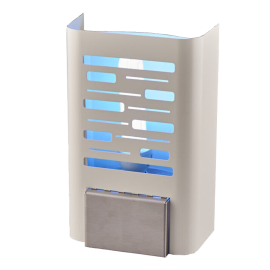 Désinsectiseur électrique Pro à glue Déco - 20w - 220v - Tube ampoule E14 - Blanc
