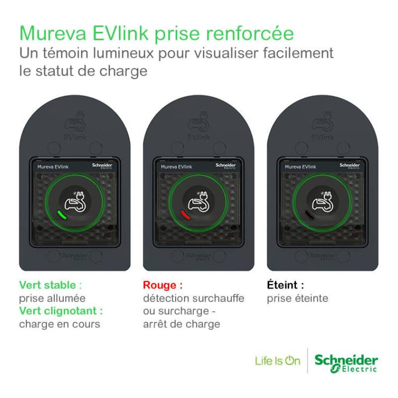 Prise 2P+T renforcée Mureva EVlink [MUR36014 - Schneider Electric]